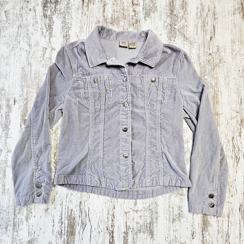 Susquehanna Trail Outfitters STO Womens Jacket Soft Velvet Gray Size Medium